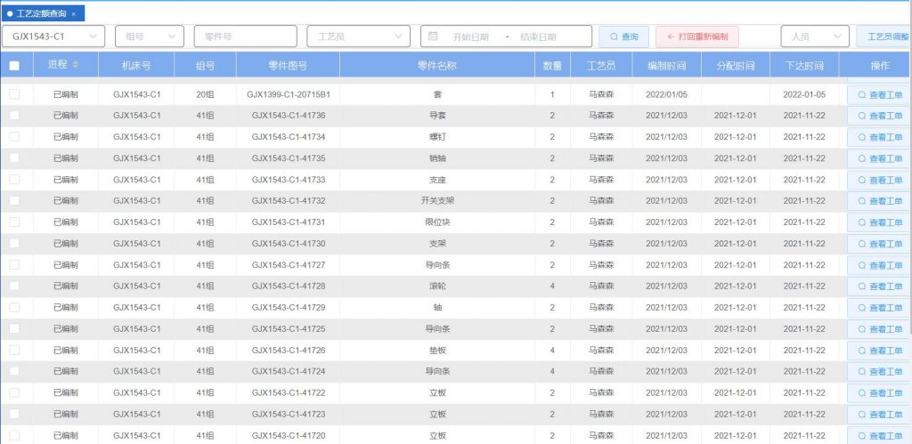 工艺数据管理